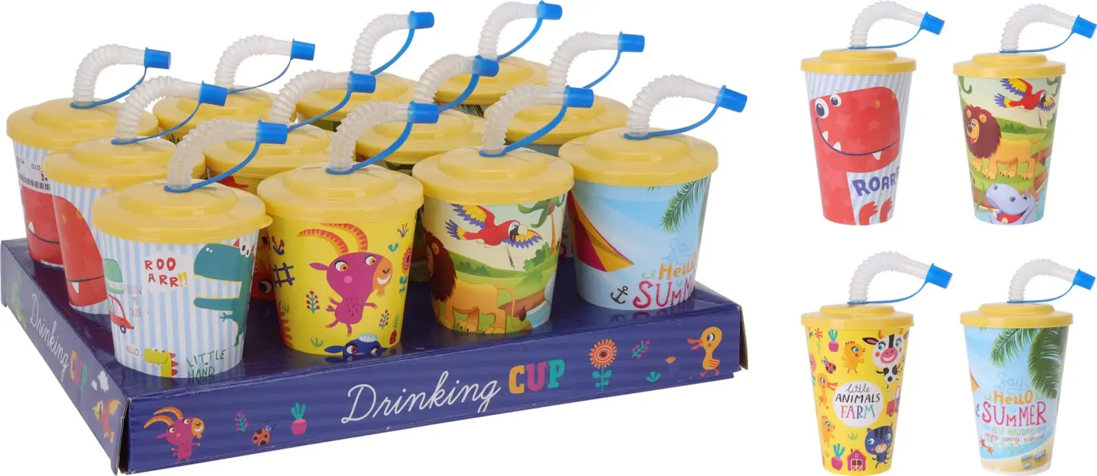 Glas með loki og röri