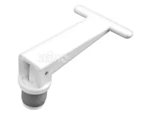 Tappi ofan í vatnstank 18mm hvítur