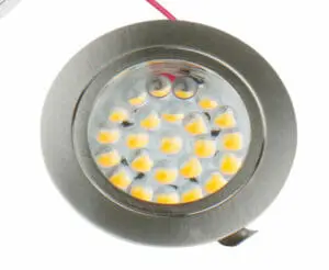 Ljós Led 24 led 65x13mm burstað stál