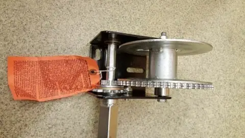 Spil, lyftibúnaður í fellihýsi.