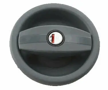 Hurðalæsing án sílenders svört Ø 110 mm