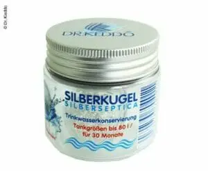 Hreinsihylki silfur kúla í vatnstankinn