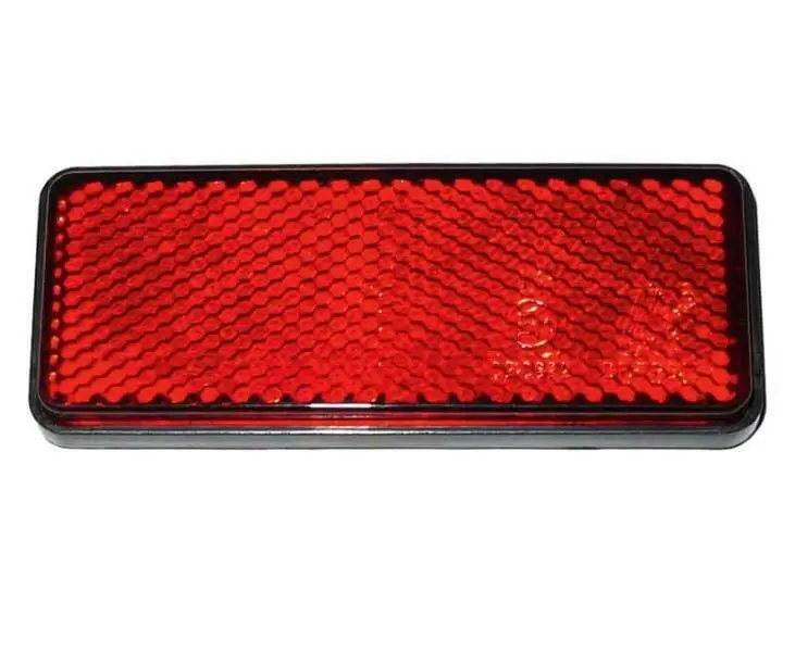 Endurskinmerki 95x38mm rautt