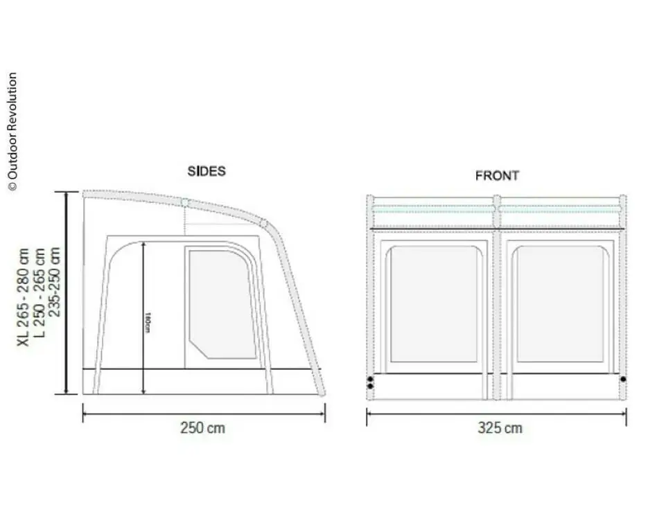 Fortjald uppblásið á húsbíl E-Sport 325 - Image 3