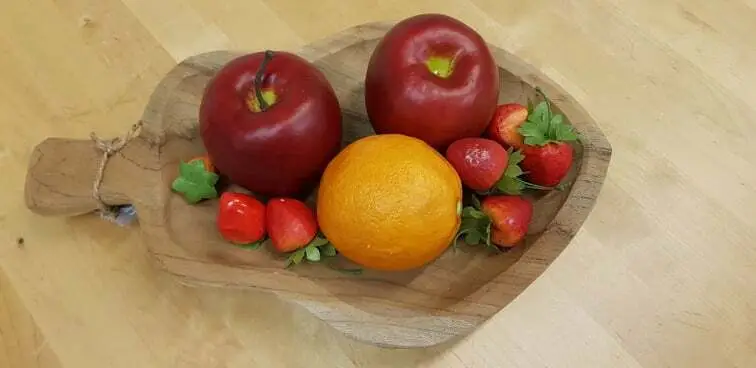 Viðarskál Tekk 37x23x6cm Papaya Rustic - Image 4