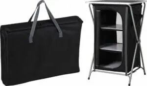 Eldhúseining Svört 3 hillur/borðplata