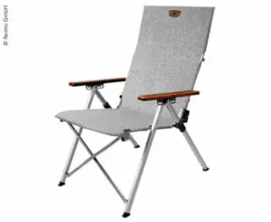 Stóll Joplin grá m/viðar örmum