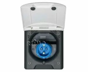 Rafmagnstengi utanáliggjandi 230v hvítt.