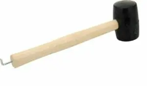 Hamar gúmmí m/krók svartur