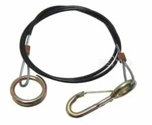 Öryggisvír á beisli  - 1 meter