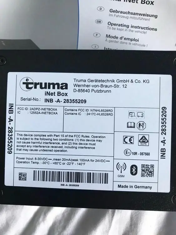 Stjórnstöð fyrir Alde app frá Truma. - Image 2