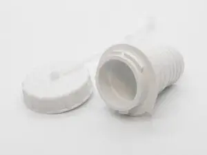 Lok á vatnsinntak á fellihýsi. Hvít.