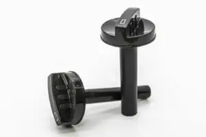 Snúningstakki fyrir ísskáp svartur.