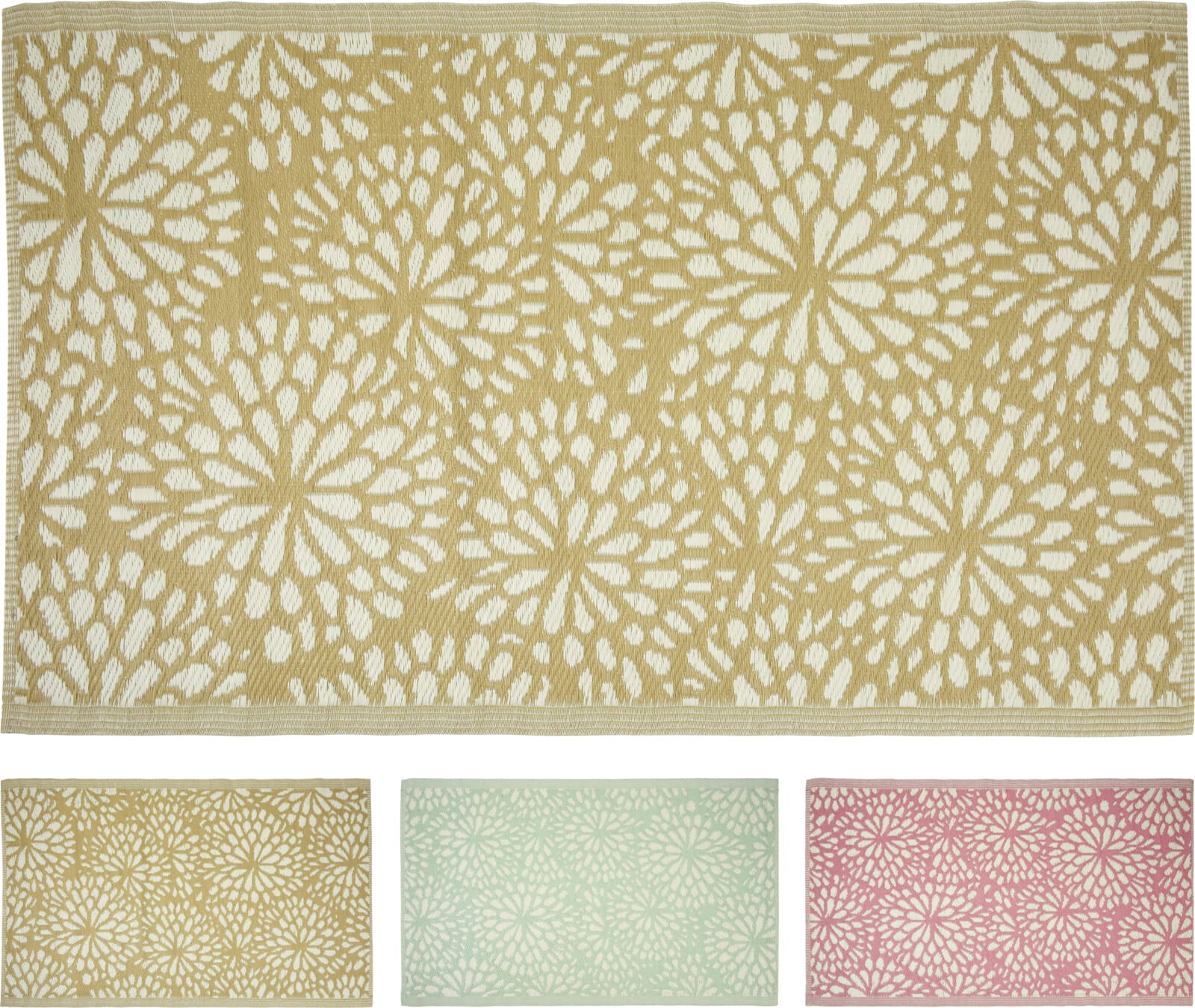 Motta gólf 150x90cm blóma