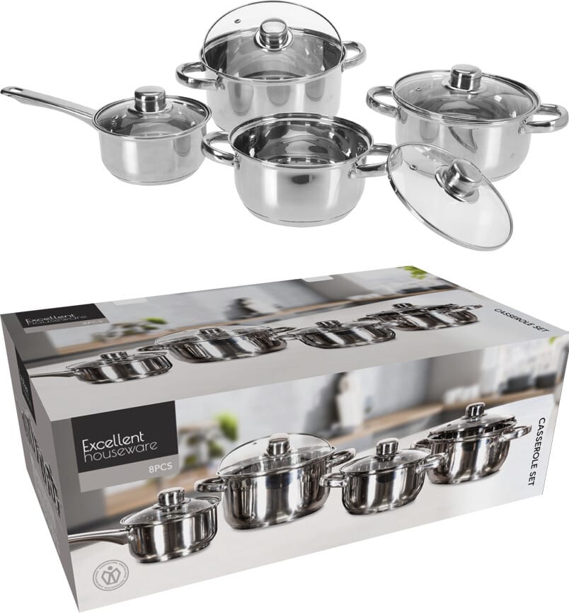 Pottasett 8 stk. í pakka EH