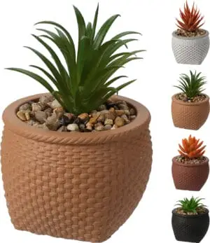 Garðskraut - Blóm í steypu potti 11cm