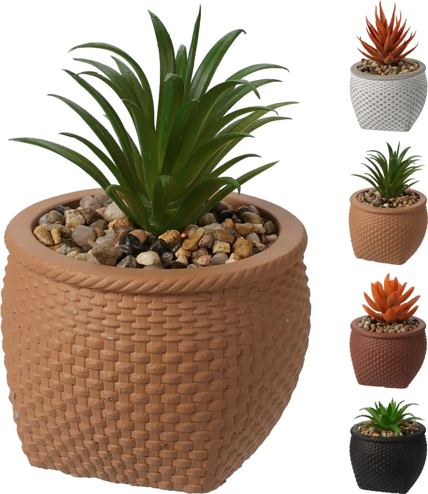 Garðskraut - Blóm í steypu potti 11cm