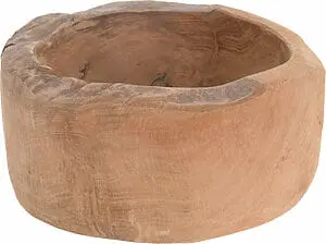 Viðarskál Tekk 20x10cm Rustic