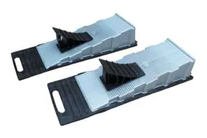 Upphækkun m/stoppi svört/silfur