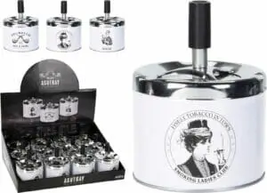 Öskubakki  hvítir m/mynd 9x12cm