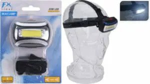 Höfuðljós MEÐ LED COB 2ASS CLR