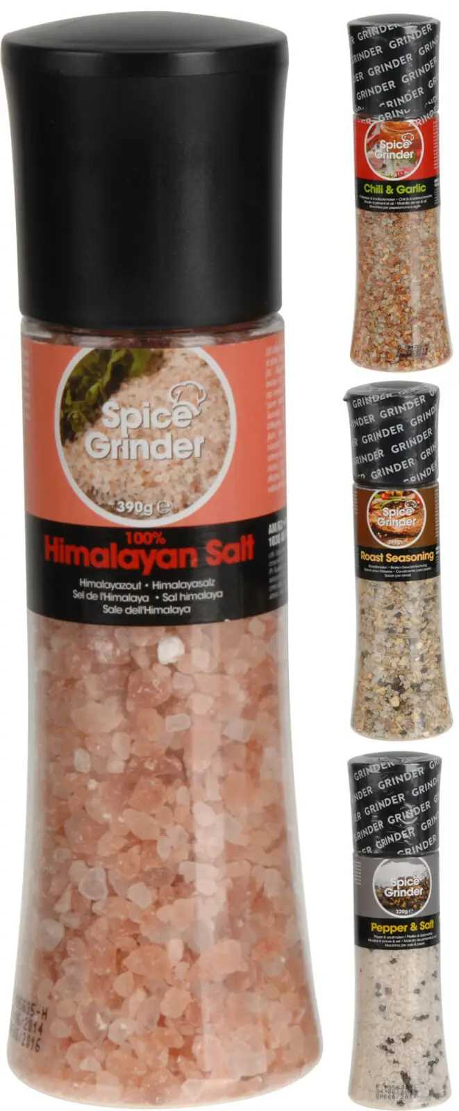 Salt í kryddkvörn 4 tegundir