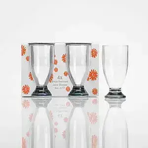 Glas Djúsglös Smoke grey frá Flamefield