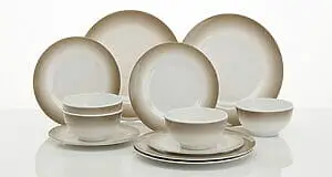 Matarsett Melamine Ecru Brúnt