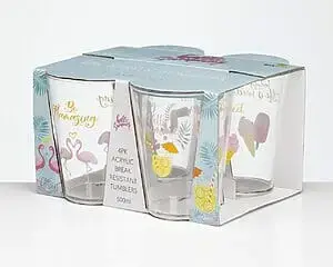 Glas Hello Summer Tumblers 4 stk.