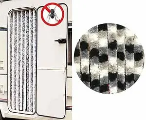 Flugu/Flísgardína hurð 56x205 grá