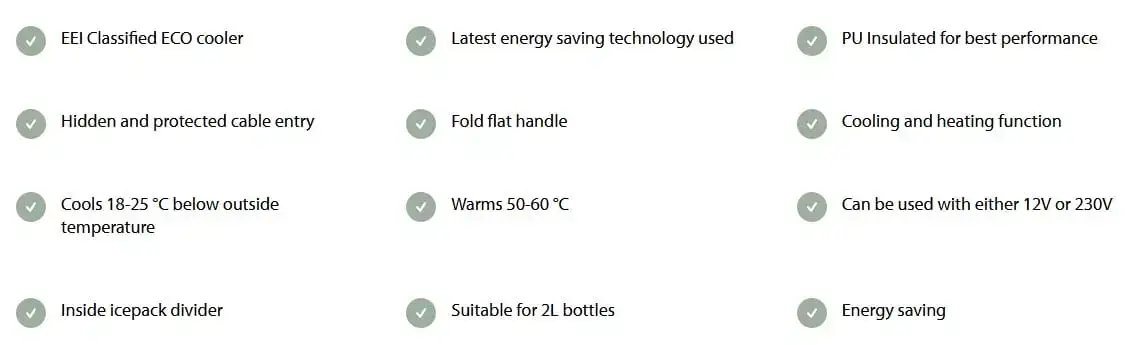 Kælibox ECOlux 35L 12V/230V ljós grár - Image 10