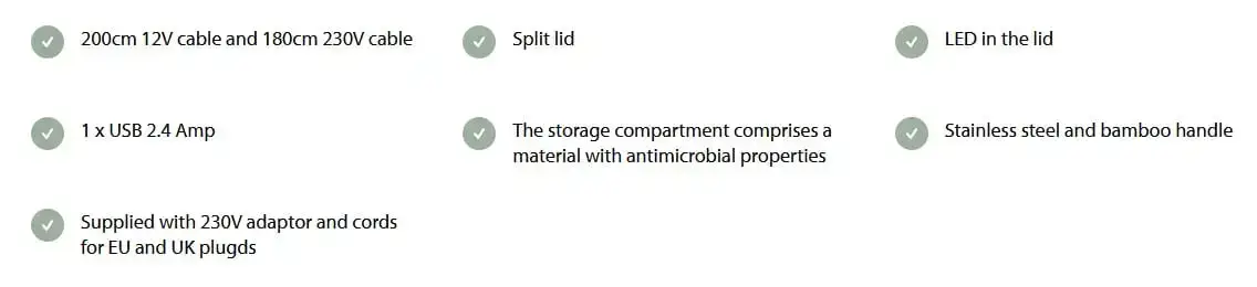 Kælibox ECOlux 35L 12V/230V ljós grár - Image 11