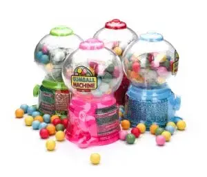 Sparibaukur með tyggjókúlum