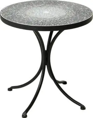 Bistro borð D38XH40cm grátt Mosaic