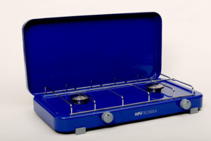 Helluborð gas 2 hellur, blátt