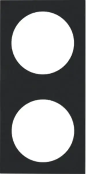 Rammi á rafmagnsdós tvöfaldur