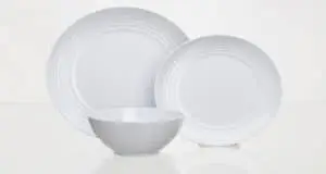 Matarsett NON SLIP Hvítt 12 stk.