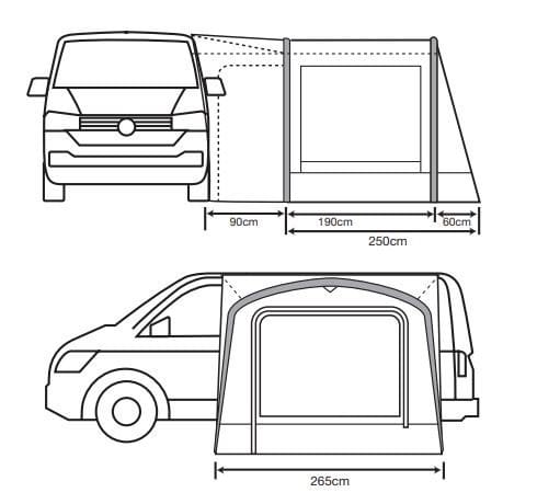 Fortjald Uppblásið Cayman Air T2 hátt - Image 7