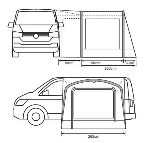 Fortjald Uppblásið Cayman Air T2 hátt - Image 7