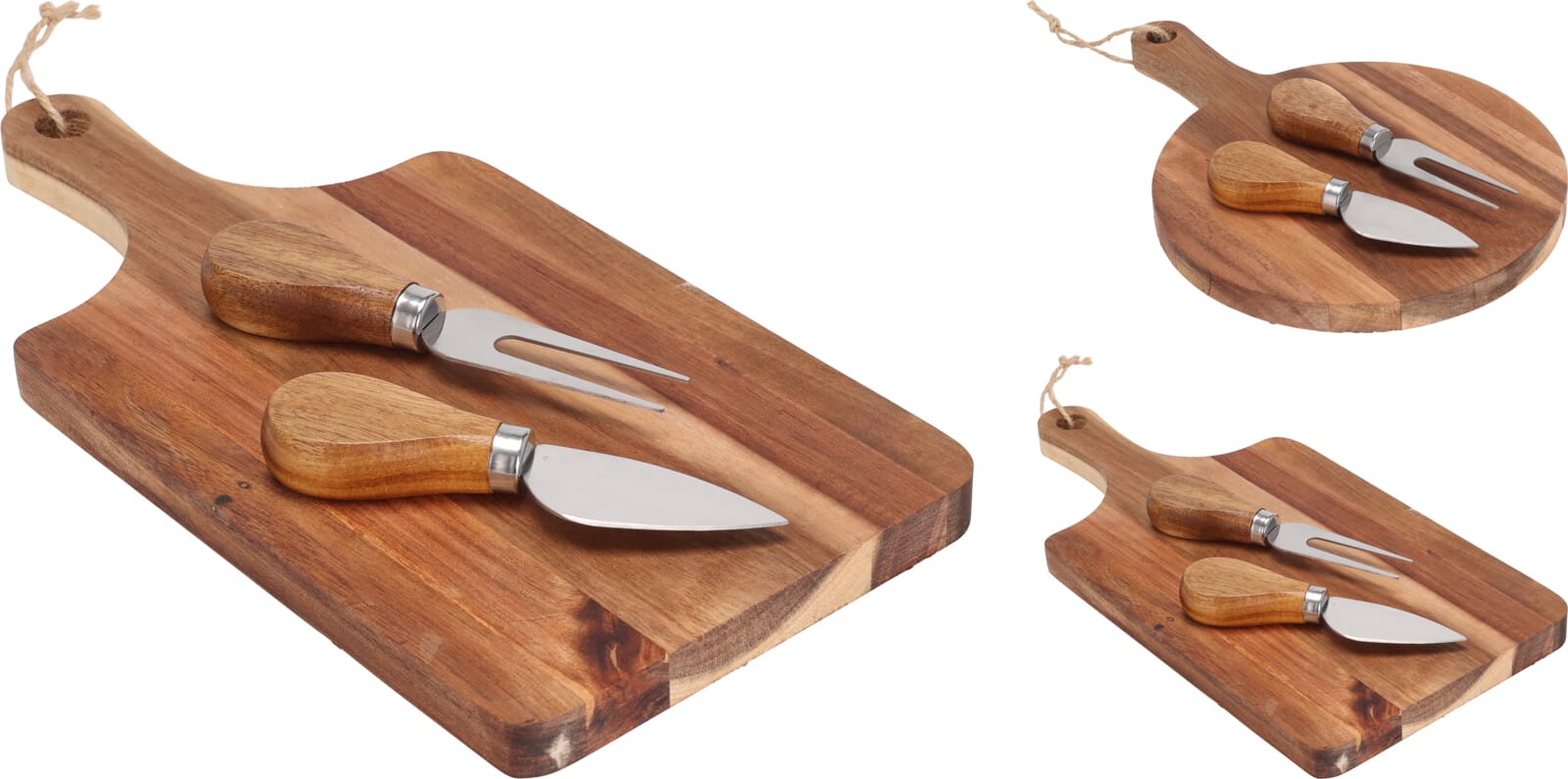 Ostabakki m/ 2 hnífum Hringlótt