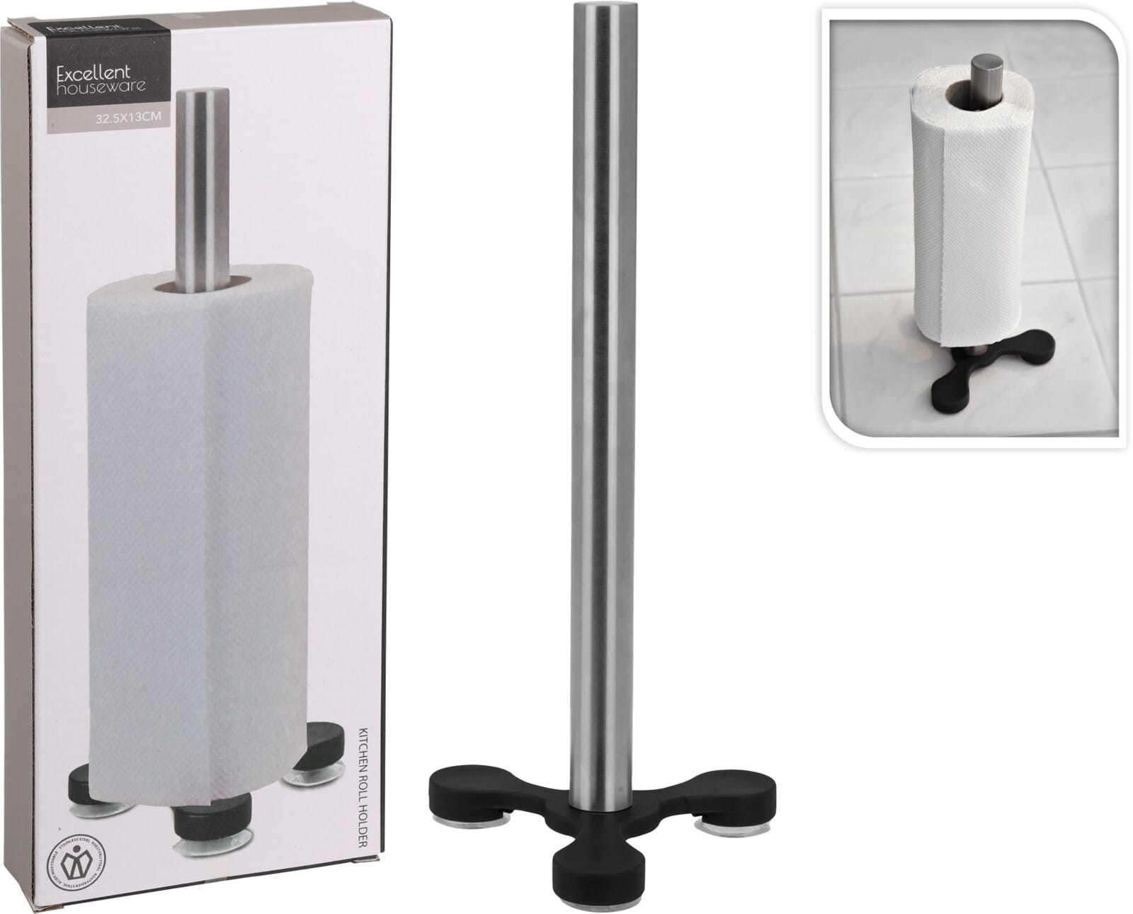 Eldhúsrúllu standur