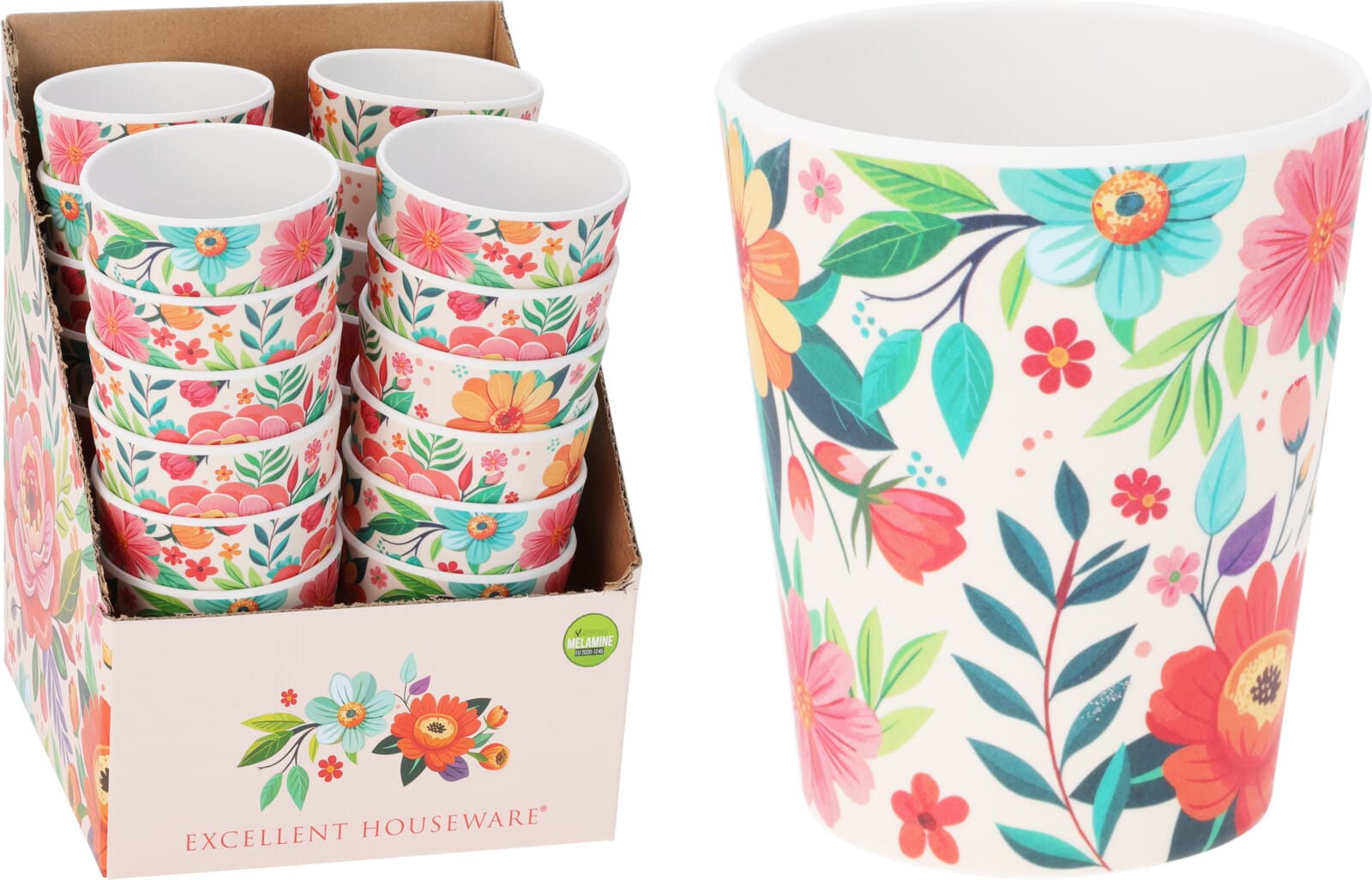 Glas Melamine Blóma 8x10 cm