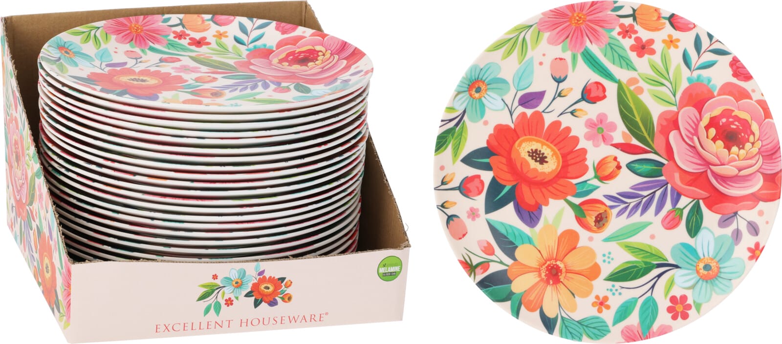 Diskur Melamine Blóma