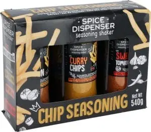 Kryddsett á franskar 3 tegundir í pakka