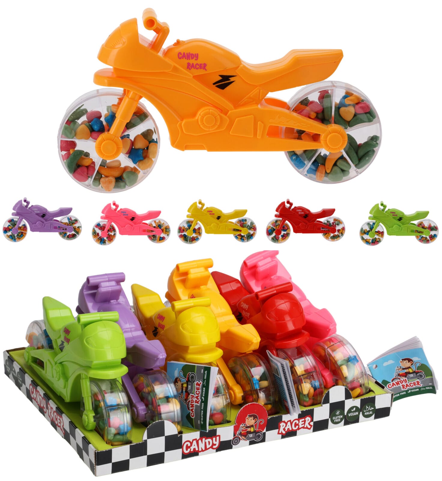 Leikfangabíll 7,5 cm 8 gerðir