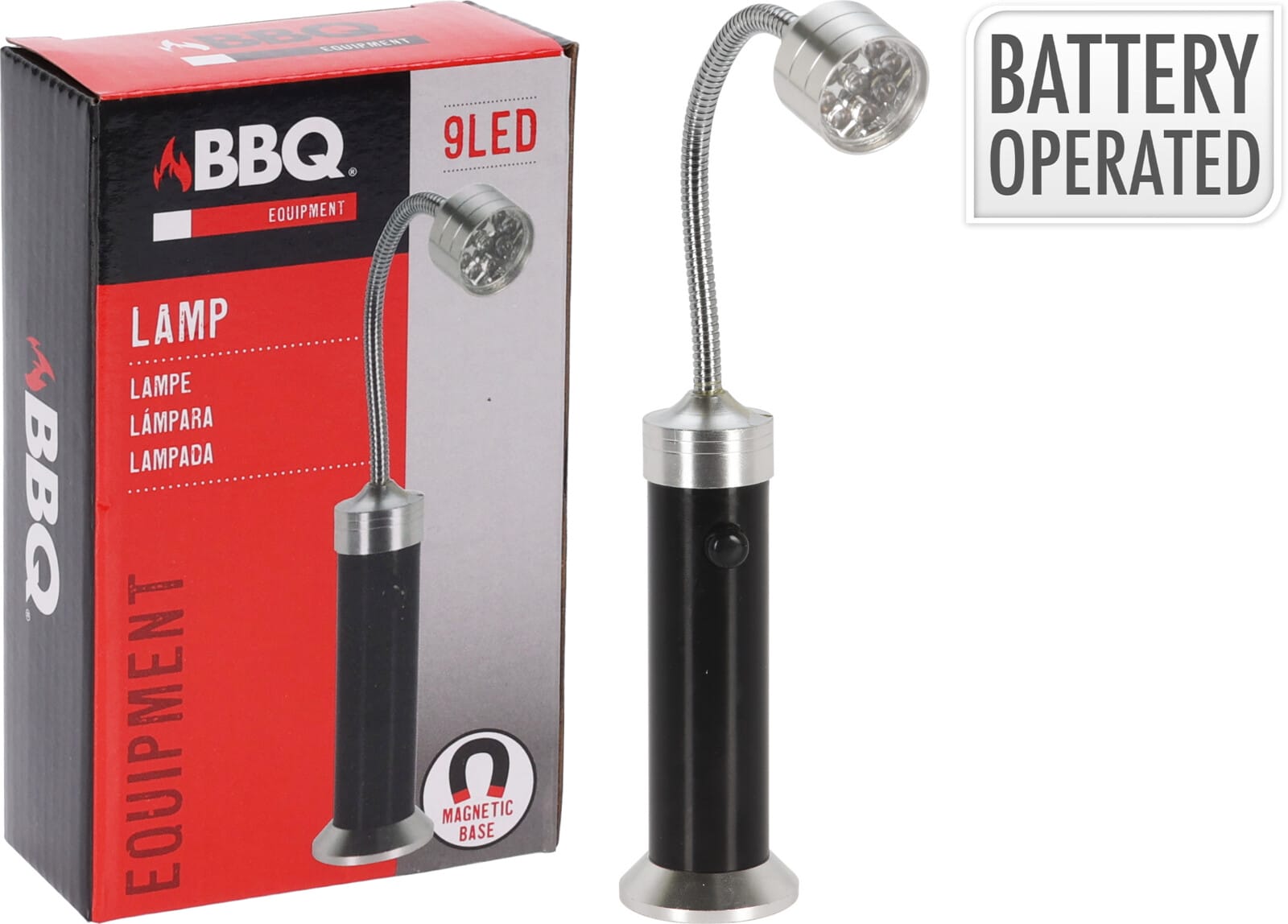 BBQ Grillljós 9 Led segull á botni