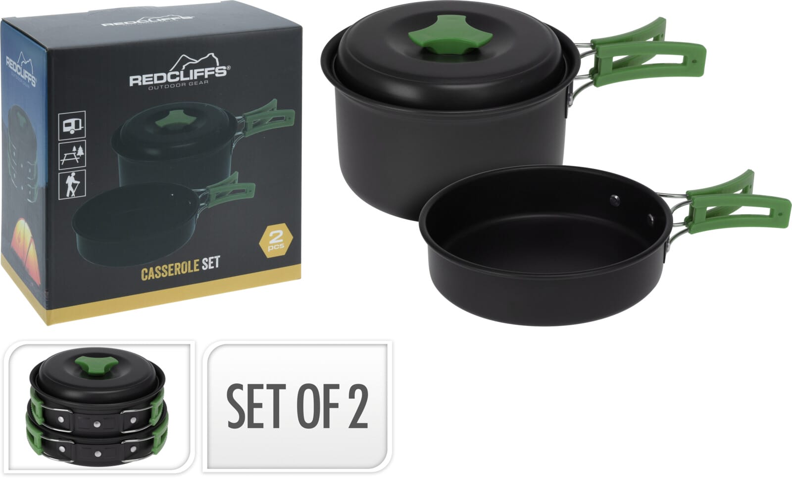 Pottasett Casserole 2 stk. í pakka