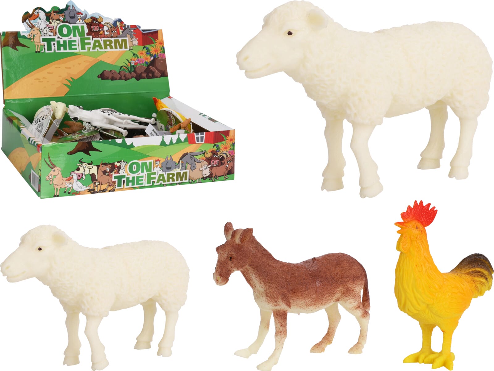 Leikfangadýr mismunandi teg.