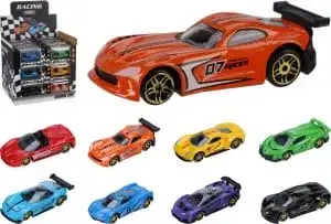 Leikfanga bíll 7cm. 8 litir