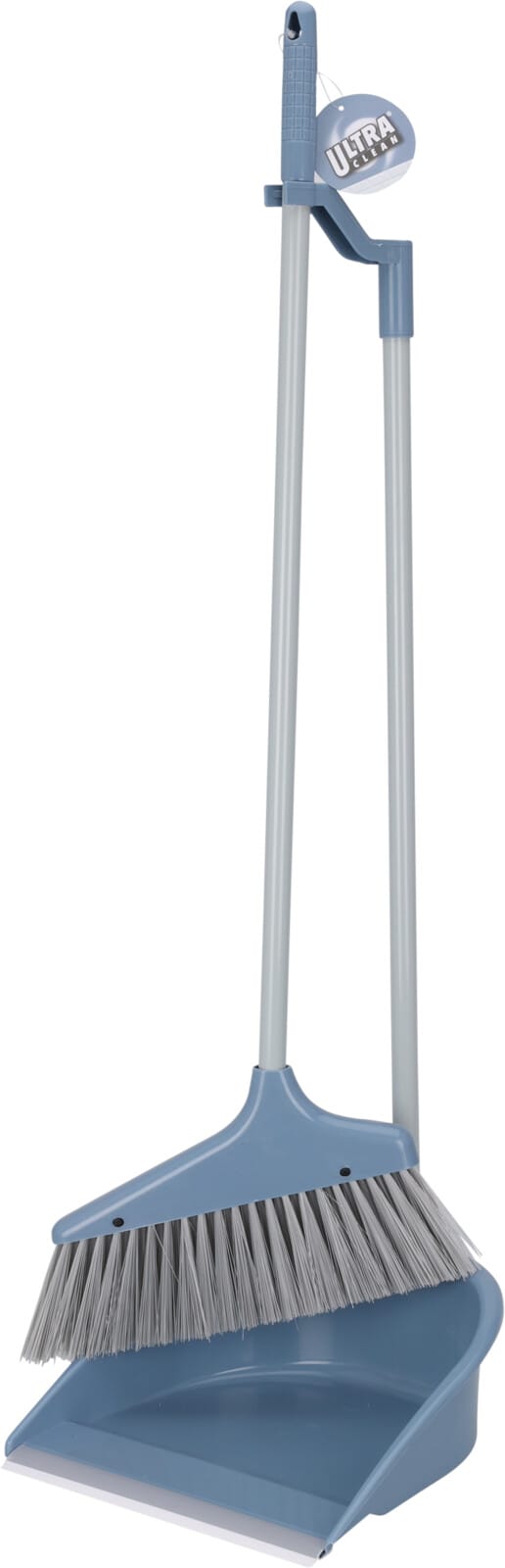 Sópur og fægiskófla m/löngu skafti